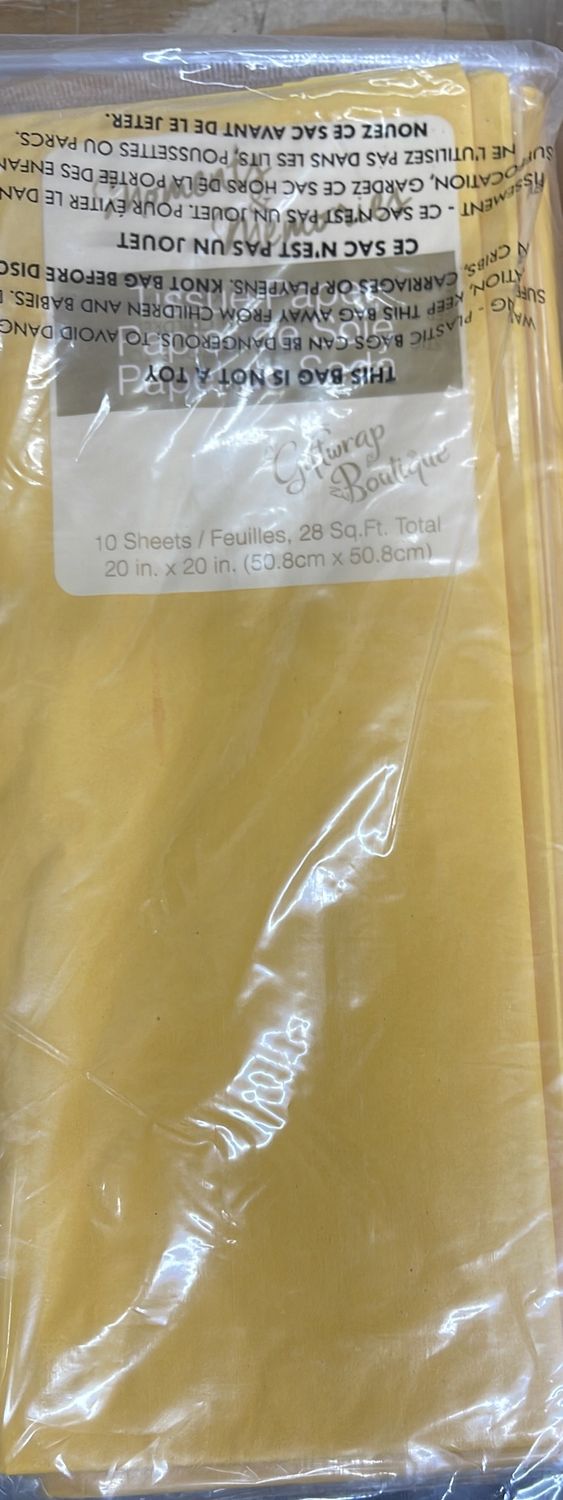 10 ct premium color tissue- golden yellow