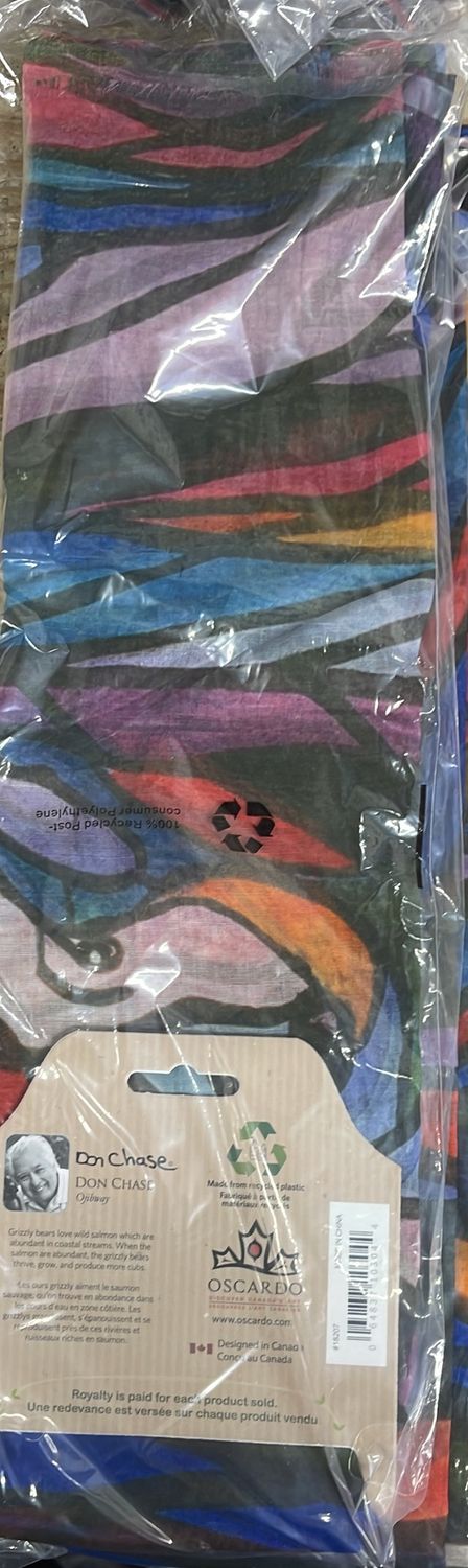 &#39;Salmon Hunter&#39; Design Scarf