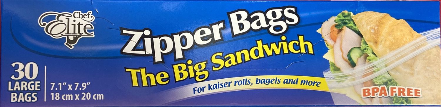 30pk Large Sandwich Bags