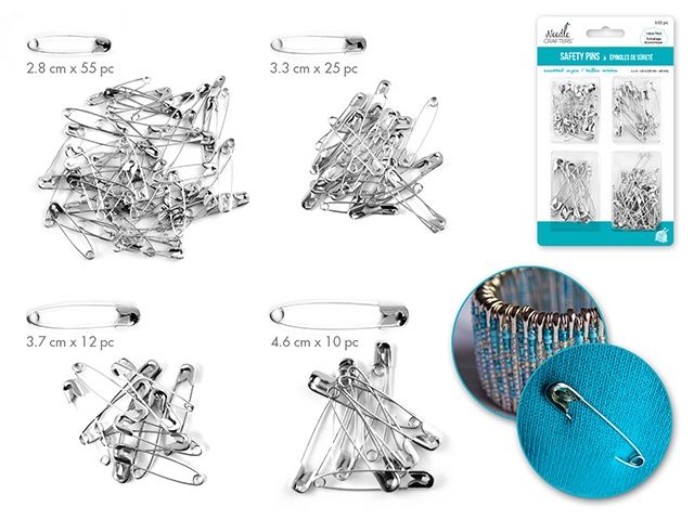 102pcs Value Pack Safety Pins