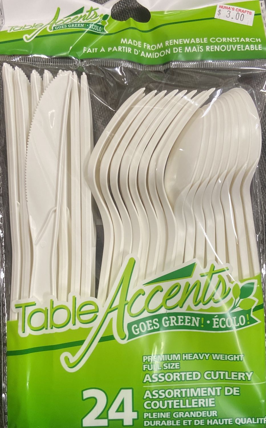 24pk Assorted Plastic Cutlery