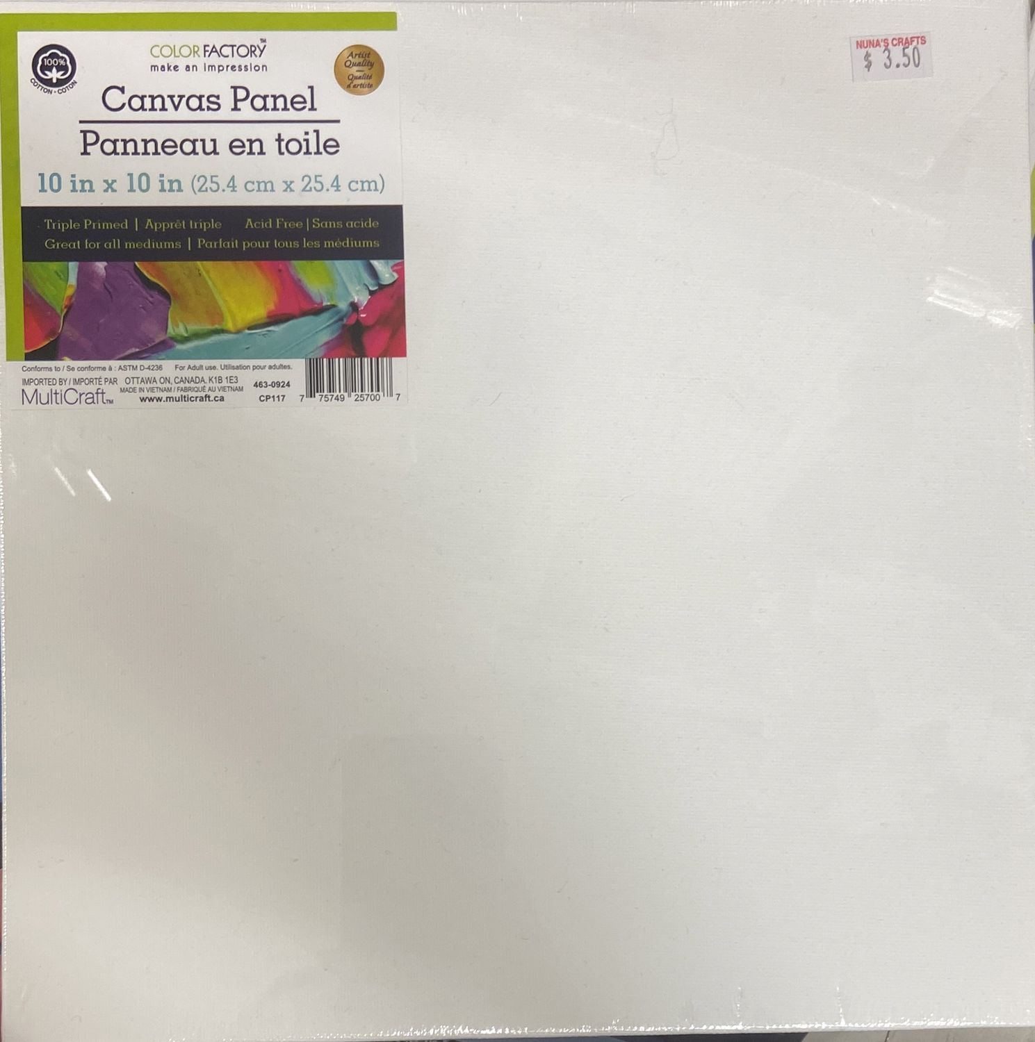 MultiCraft: 10&quot; x 10&quot; Canvas Panel