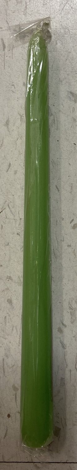 10.5in Green Tapered Candle