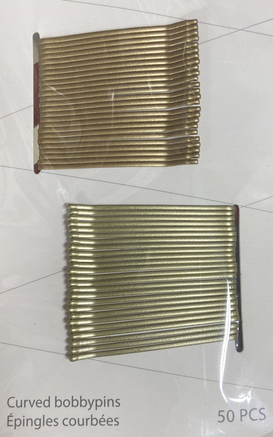 50pc Gold Bobby Pins