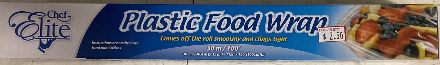 30m of Plastic Food Wrap