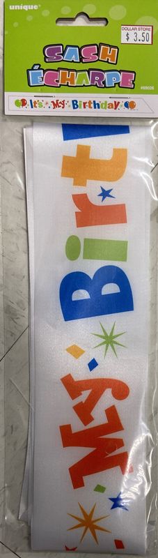 Unique: Birthday Sash
