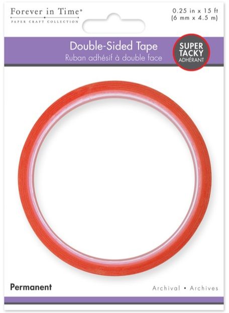 6mm Super Tacky Red Double-Sided Tape, Colour: -