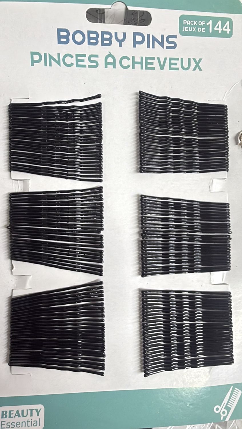 Bobby pins 144pcs wtips black