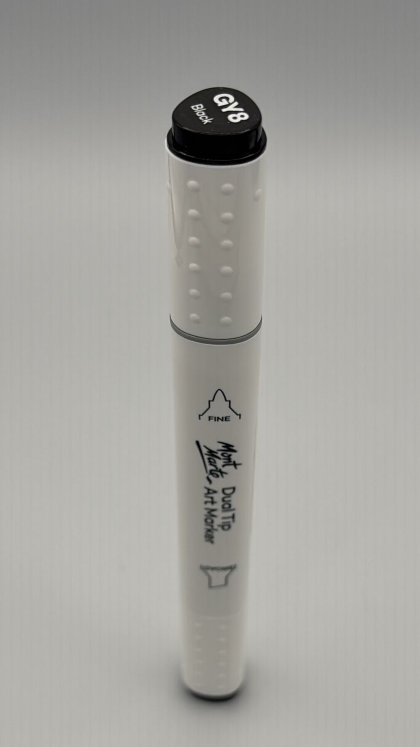 Mont Marte Dual Tip Art Marker GY8 Black