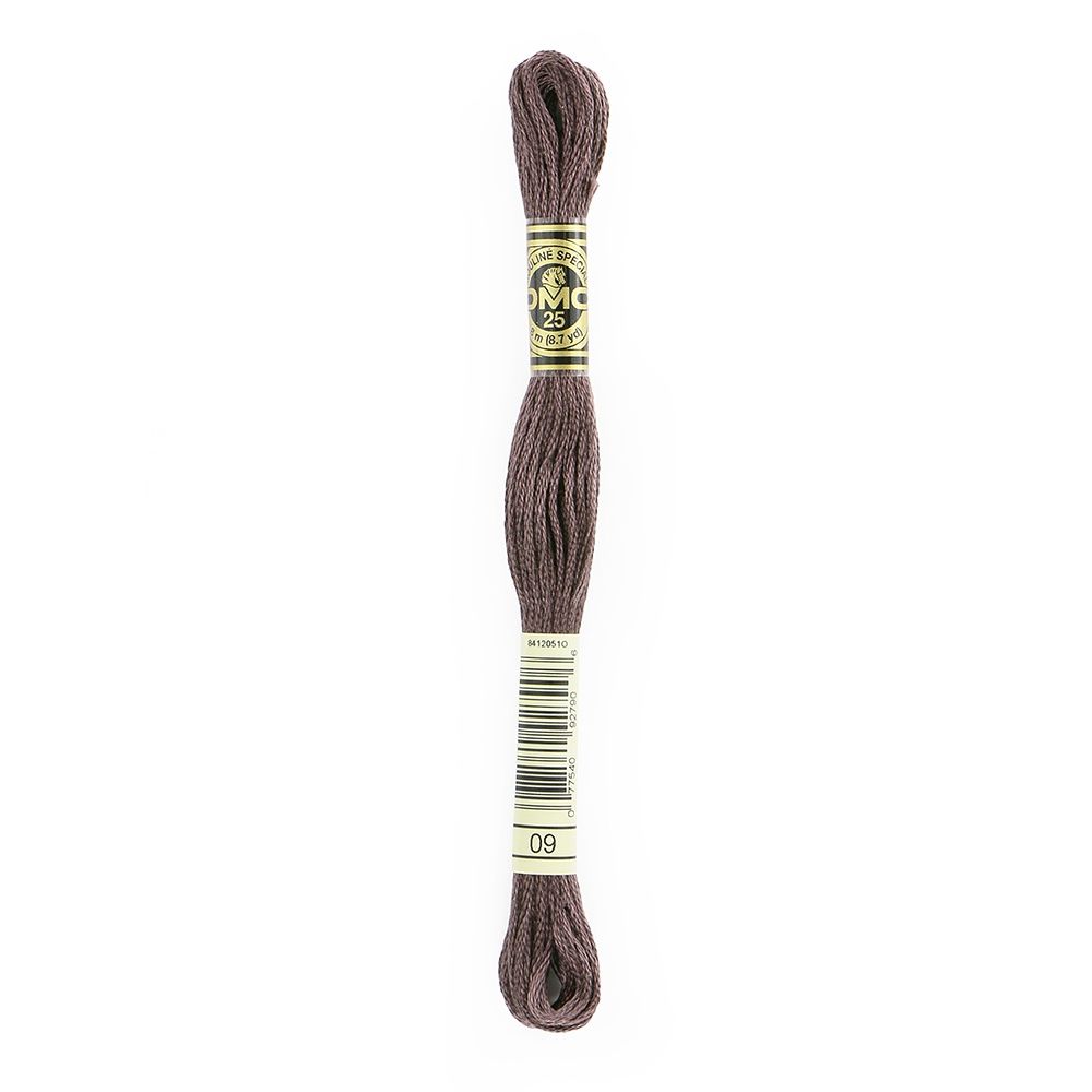 DMC #117 Cotton 6 Strand Floss 8m - 09 Very Dark Cocoa