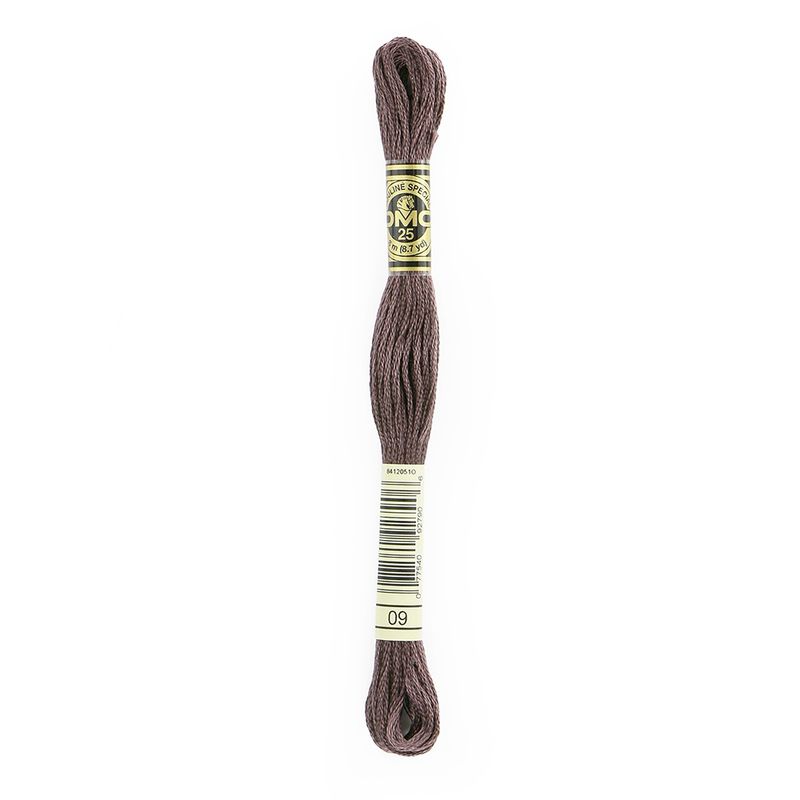 DMC #117 Cotton 6 Strand Floss 8m - 09 Very Dark Cocoa