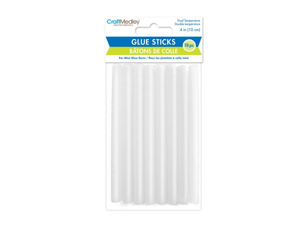 18pk 4" Mini Glue Gun Sticks, Colour: -, Size: 4 inch