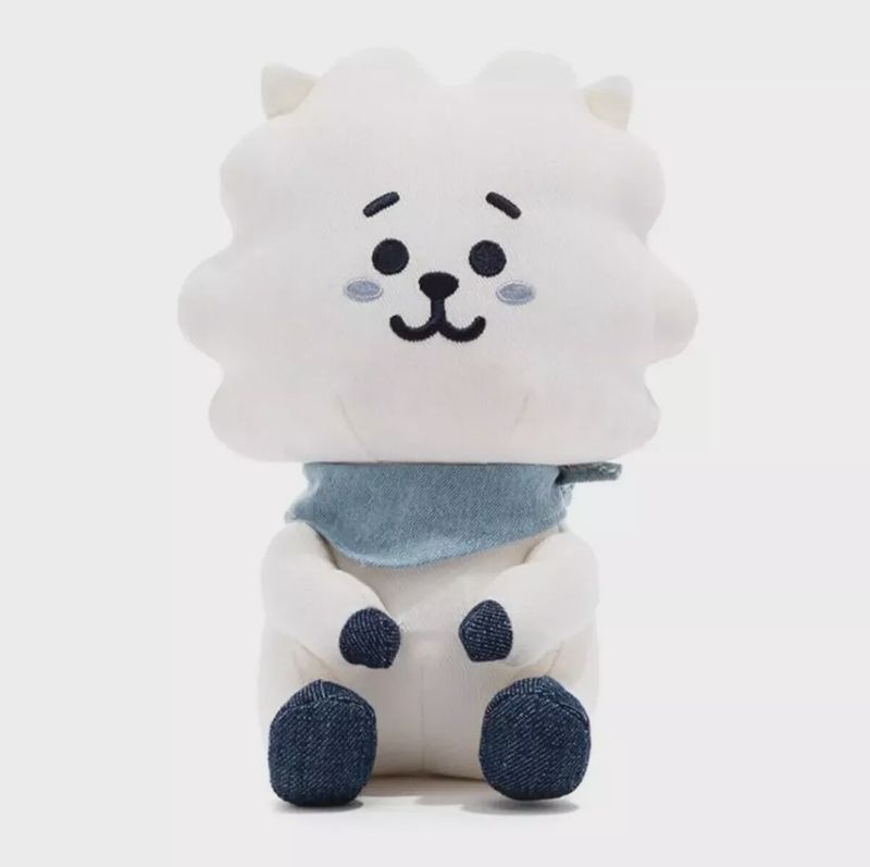 BTS Authentic Goods BT21 RJ DENIM PLUSH NWT