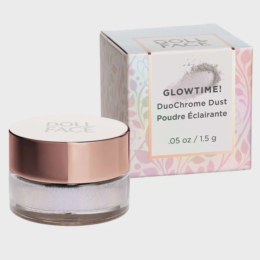 DOLL FACE Glowtime! DuoChrome Dust Face/Body Shimmer Illuminator-Blue Moon-NEW!.