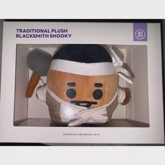 BT21 Tradition Plush Blacksmith Shooky KPOP NIB