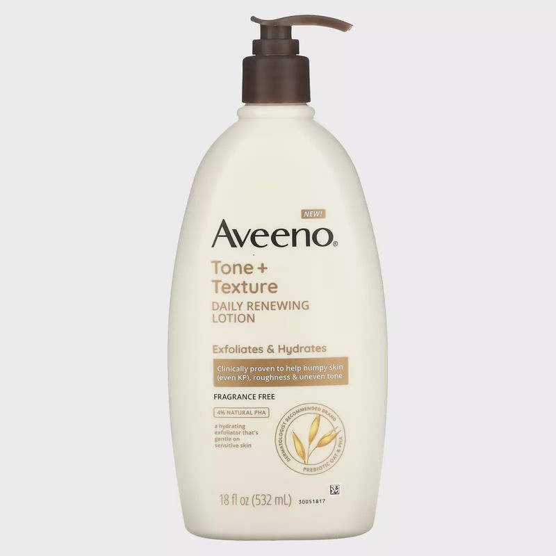 Aveeno Tone + Texture Renewing Hand and Body Lotion for Sensitive Skin