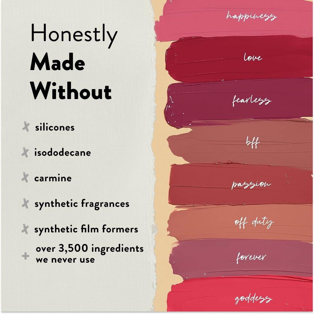Honest Beauty Hydrating Liquid Lipstick with Hyaluronic Acid + Avocado Oil | ...Choose Shade