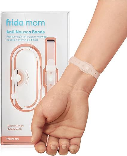 Frida Mom Nausea Bands for Morning Sickness Relief, 24/7 Support Through Pressure Point Therapy, Stocking Stuffer Gifts for Mom, Includes 2 Bands and Storage Case