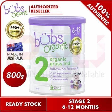Bubs Organic Grass Ged Follow on Formula 6-12 months