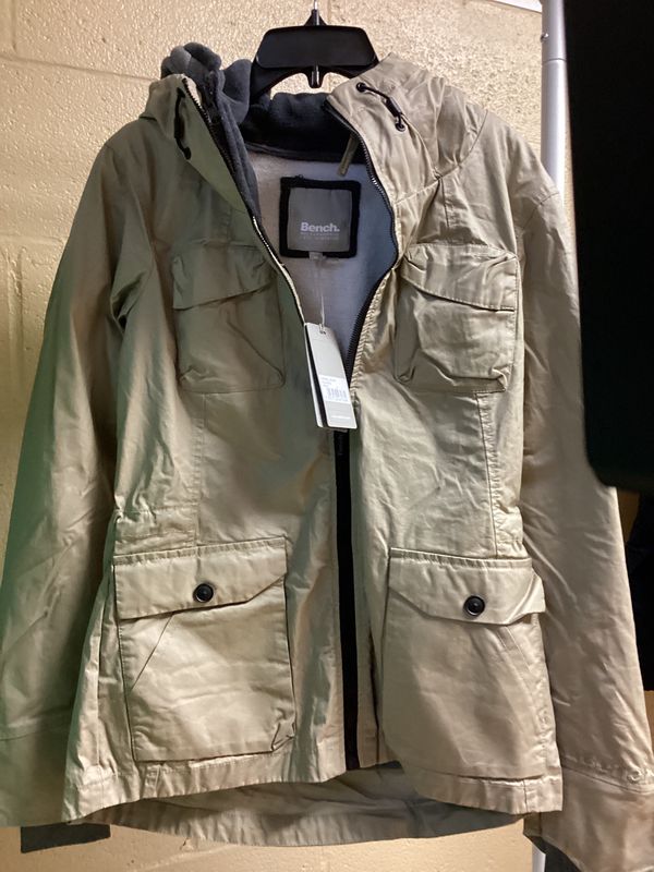 Bench Kreisler Full Zip Jacket with Hood Brown Medium