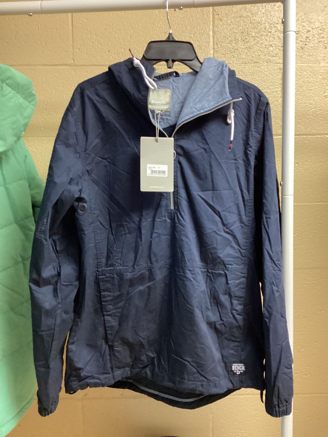 Bench Half Zip Blue Lightweight Jacket Medium