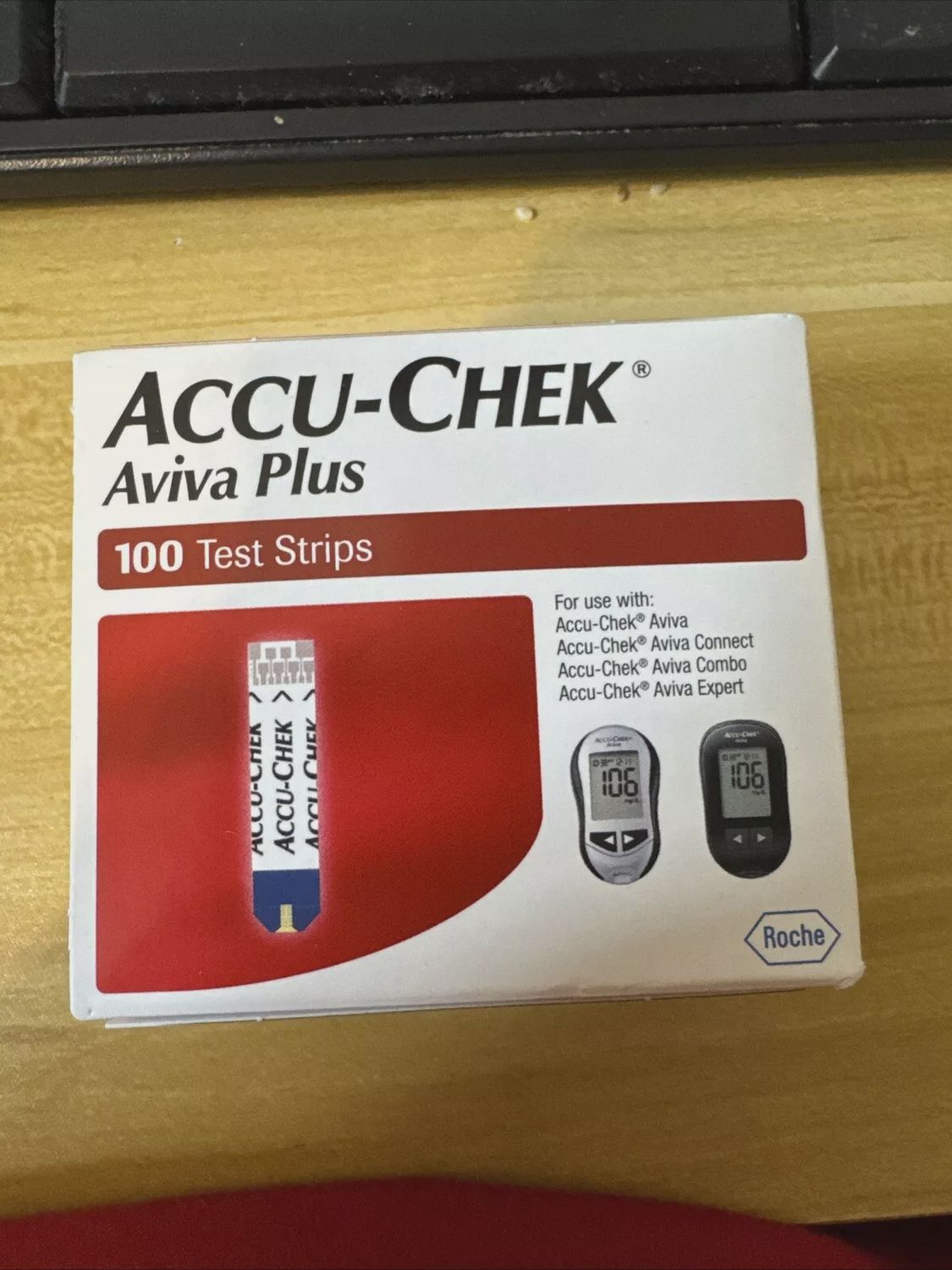 Accu-Chek Aviva Plus Glucose Test Strips 100 Strips