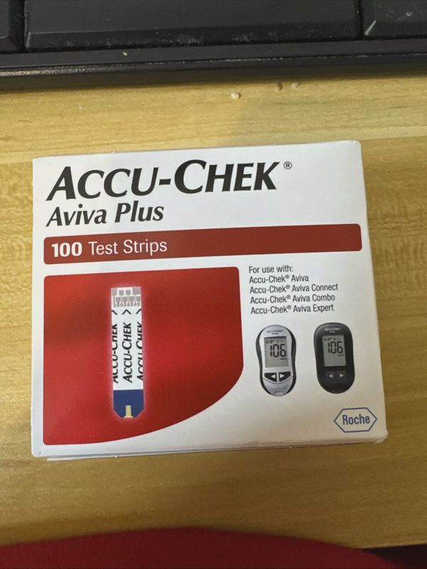 Accu-Chek Aviva Plus Glucose Test Strips 100 Strips