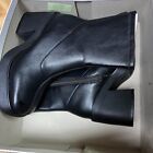 A New Day Women&#39;s Cece Sock Boots, Black, Size 5