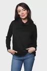 Women&#39;s Long Sleeves Cowl Neck Solid Top Black or Pink