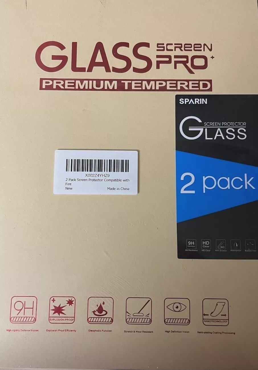 Glass Screen Pro2 Pack Glass Screen Pro Premium Tempered Compatible with Fire