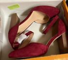 Womens Chunky High Heel -Ankle Strap Closed Toe Block Shoes Choose size and color