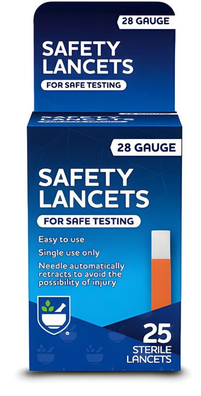 Rite Aid Safety Lancets 28 Gauge 25 Lancets