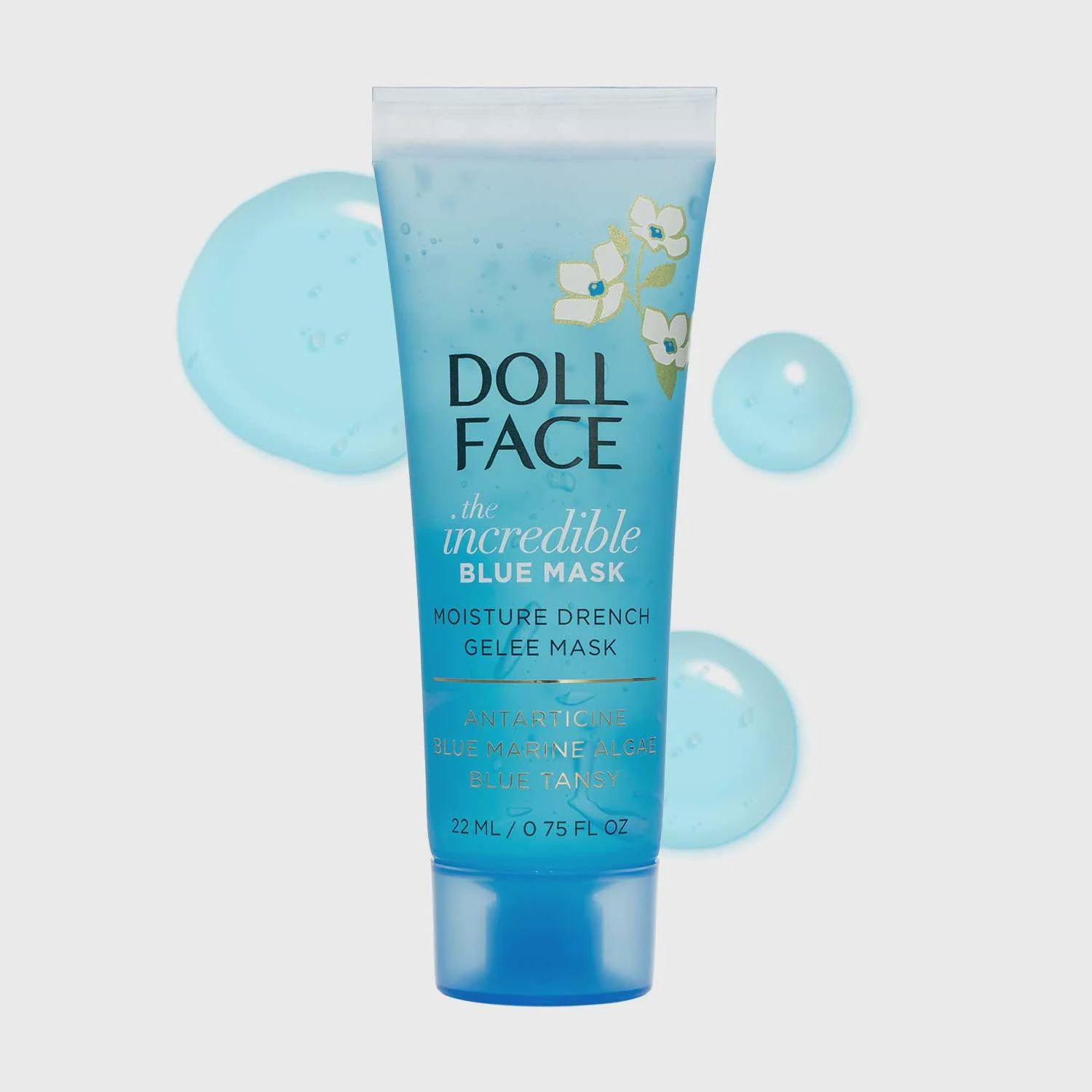 DOLL FACE The Incredible Blue Marine Algae Mask Moisture Drench Gelee Mask -NEW!