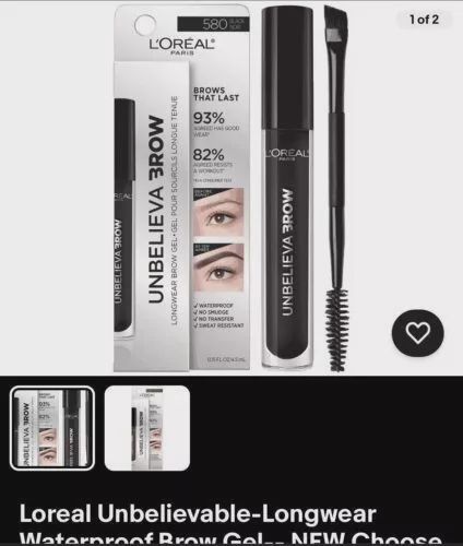 Loreal Unbelievable-Longwear Waterproof Brow Gel-- NEW Choose Color
