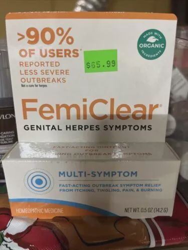 FemiClear for Genital Herpes Symptoms - Multi-Symptom Relief Exp 2025