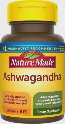 Nature Made Ashwagandha 60 Capsules Sealed