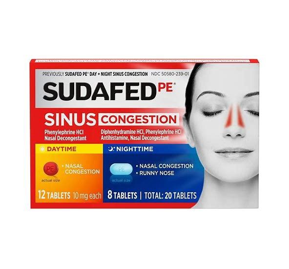 Sudafed PE Daytime/Nightime Sinus Congestion
