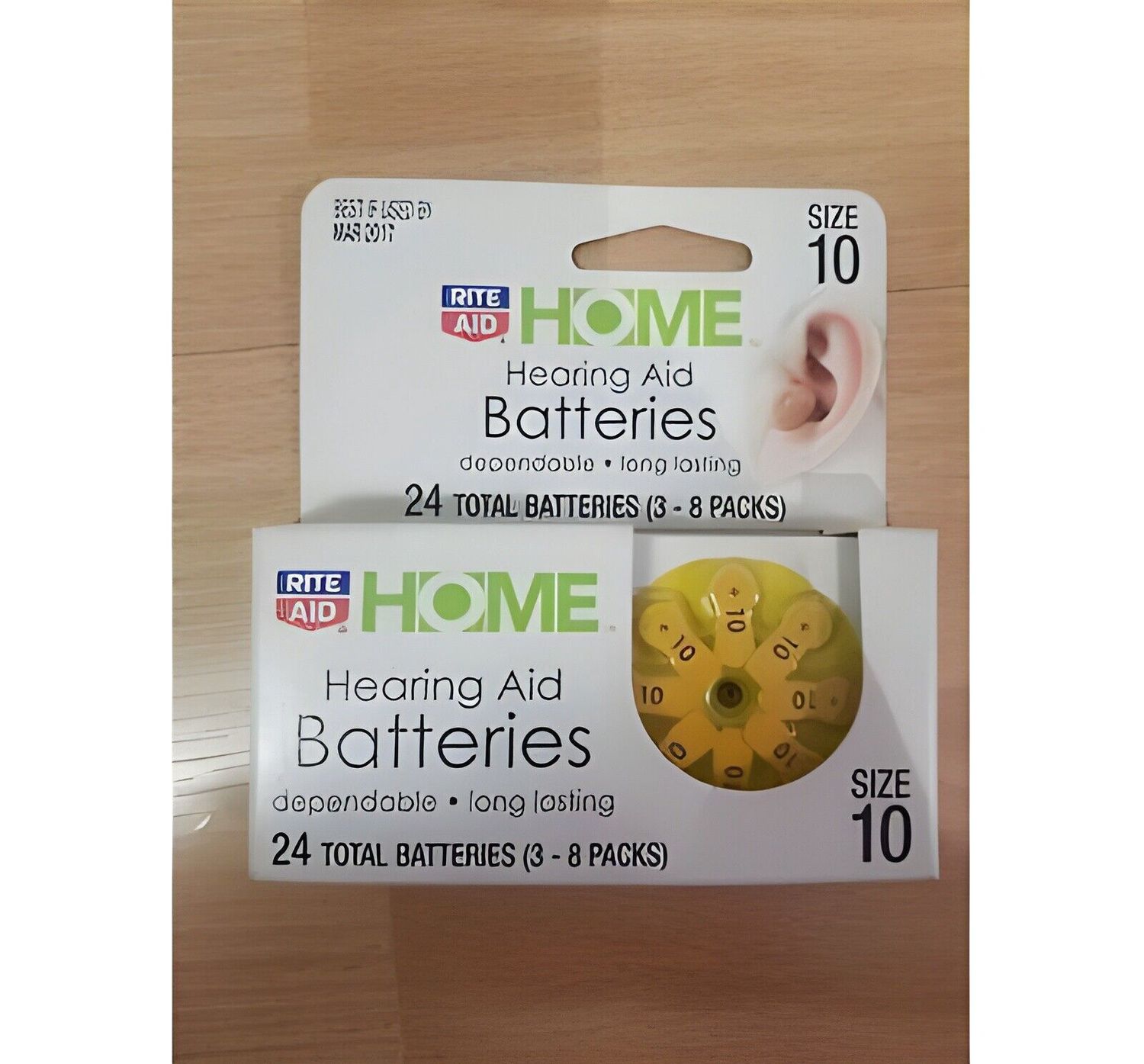 New Rite Aid Hearing Aid Battery Pack of 24 Size 10 Exp 3/2025 1.4V