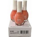 3 PACK G102 (Ballet Shoes-Coral) Broadway Nails*Gel Nail Polish .44floz NIB