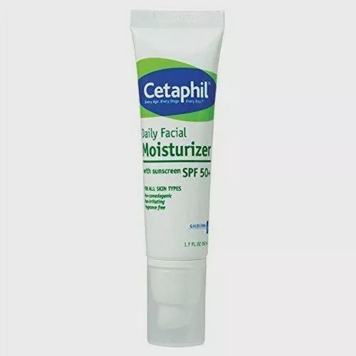 Cetaphil Daily Facial Moisturizer with Sunscreen SPF 50 Dry to Normal Skin 1.7 fl oz