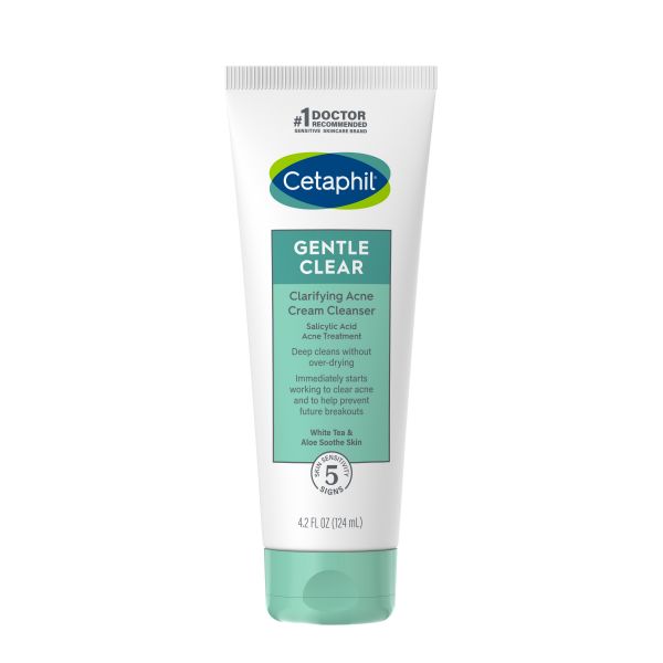 CetaphilGentle Clear Clarifying Acne Cream Cleanser 4.2 fl oz