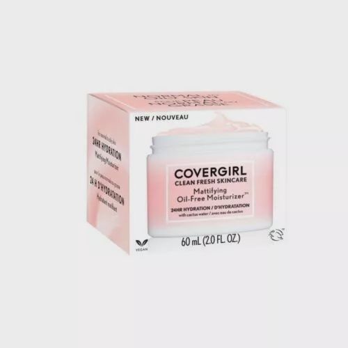 Covergirl Clean Fresh Skincare Mattifying Oil Free Moisturizer Normal to Oily Skin 2 fl oz