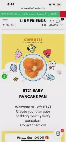 BT21 Koya Fry Pan BT21 Line Friends Brand Ne