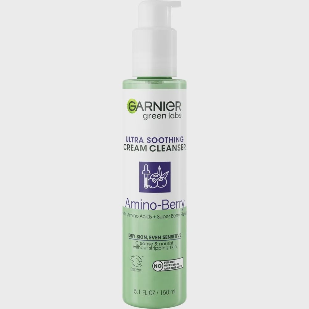 Garnier Green Labs Ultra Soothing Cream Cleanser Amino Berry