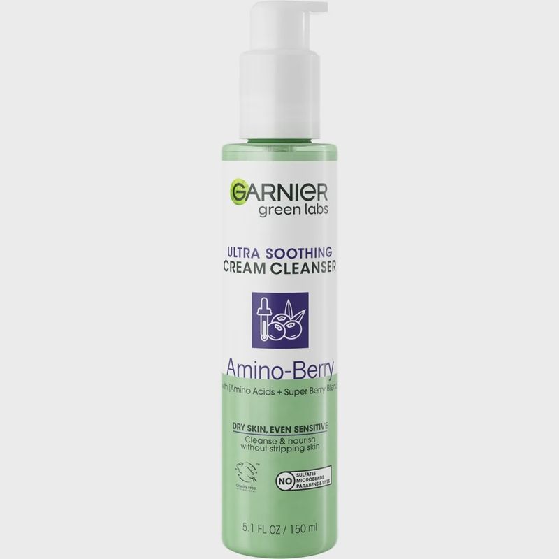Garnier Green Labs Ultra Soothing Cream Cleanser Amino Berry