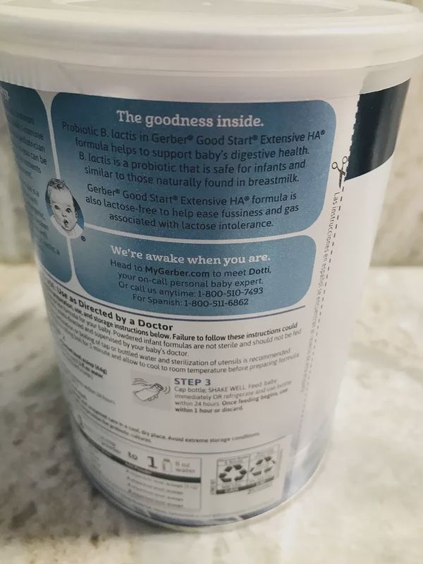 Gerber Goodstart Extensive HA Formula 14.1 oz Exp 12-31-24