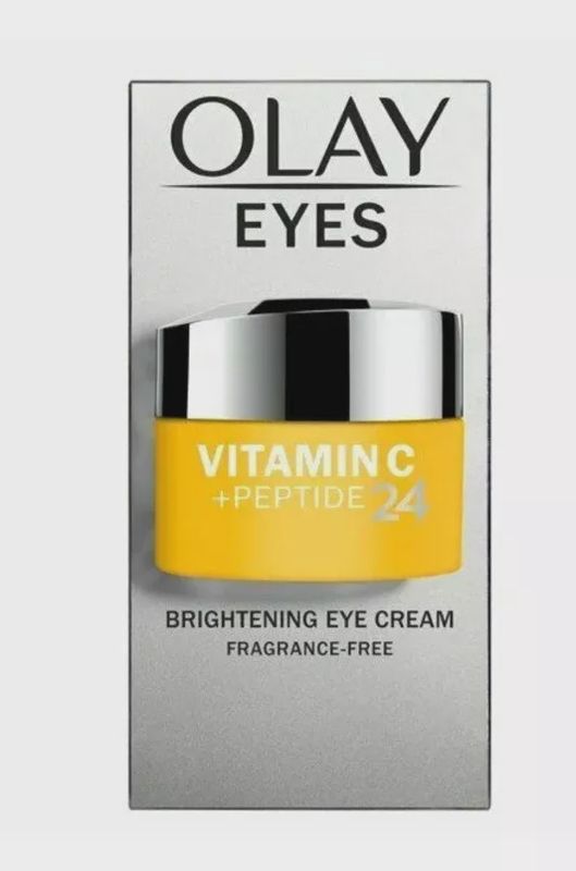 Olay Eyes Vitamin C And Peptide 24 Fragrance Free Brightnening Eye Cream 0.05 oz
