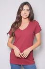 Women&#39;s V Neck Short Sleeve T-Shirt Choose Color/size