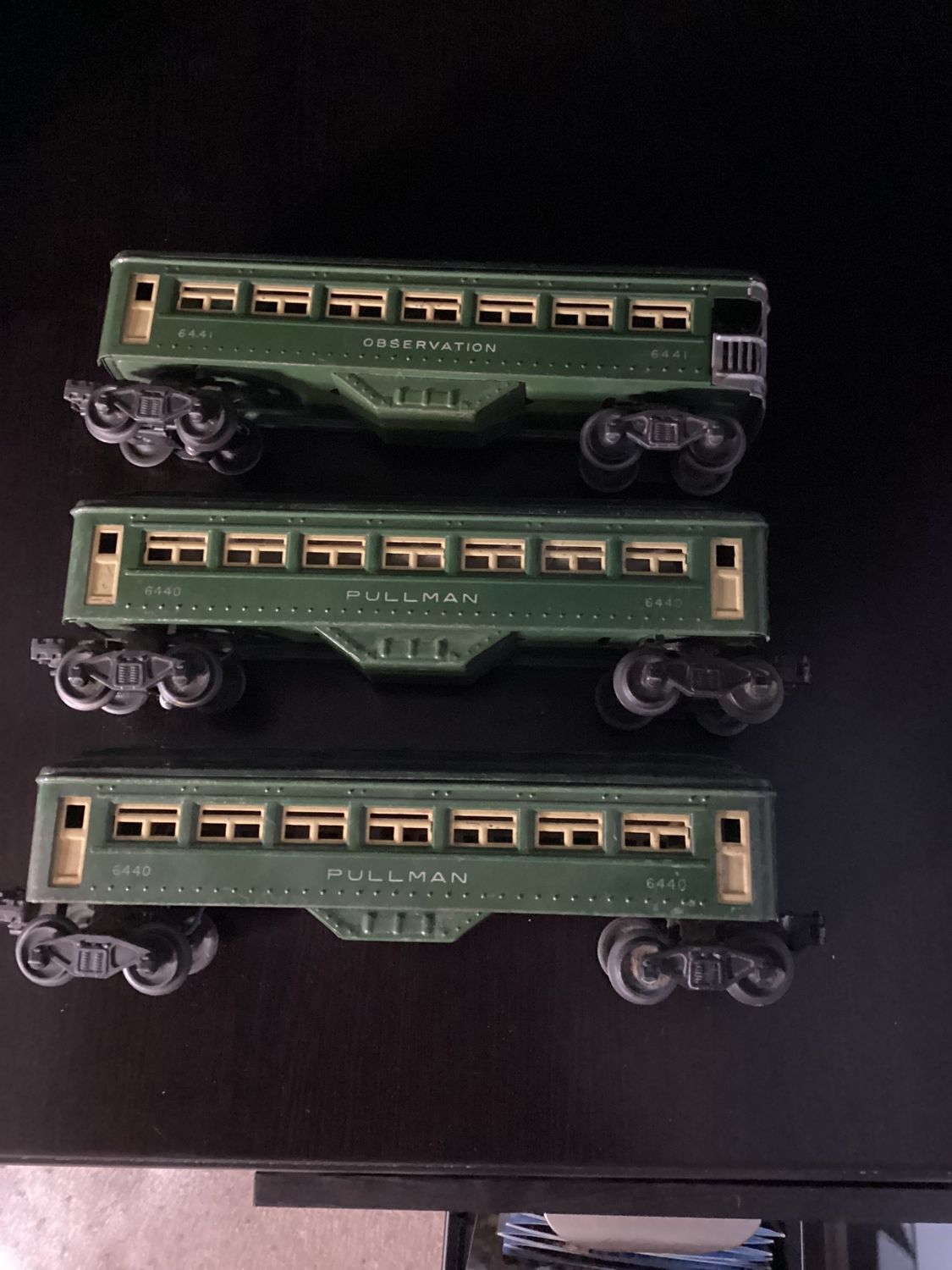 Vintage Set of 3 Lionel Pullman Trains (No. 6440 &amp; 6441)