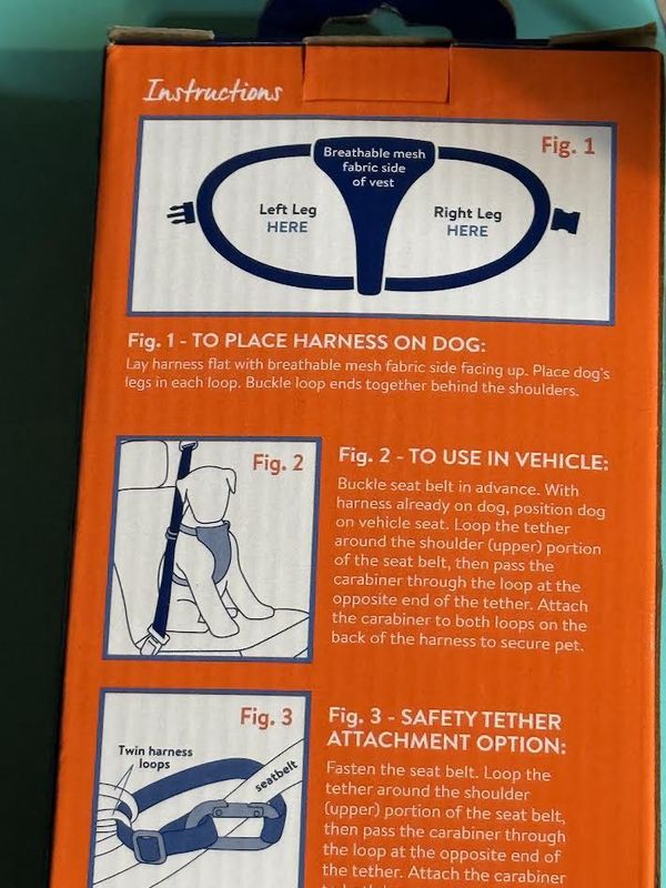 Top Paw Travel Harness Small Dogs 6-25  Pounds
